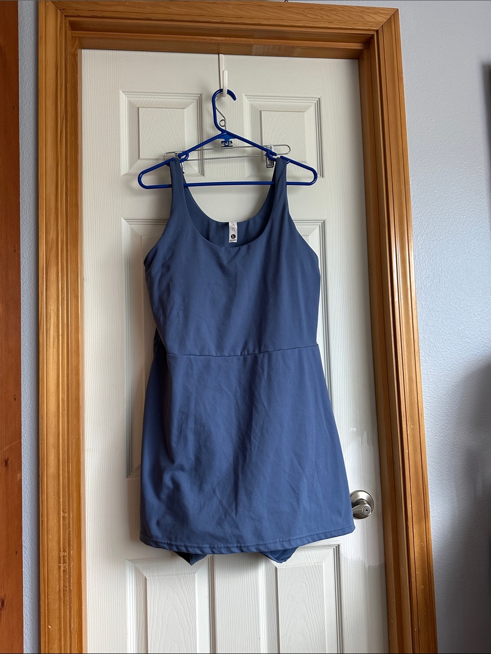 Athletic dress with shorts under